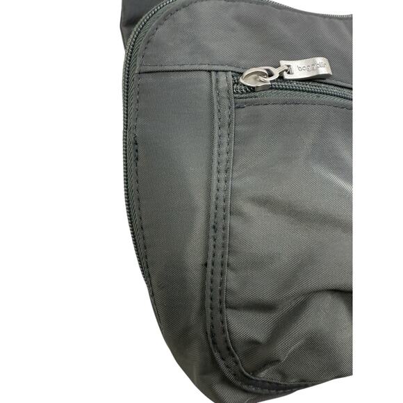 BAGGALLINI Criss Cross Bag Crossbody Purse Double Zip Gray - Picture 7 of 13